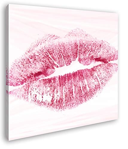 deyoli Roter Lippenstift Abdruck Format: 60x60 als...