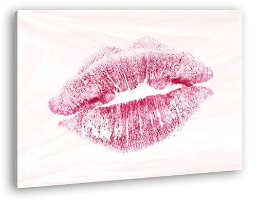 deyoli Roter Lippenstift Abdruck Format: 80x60 als...