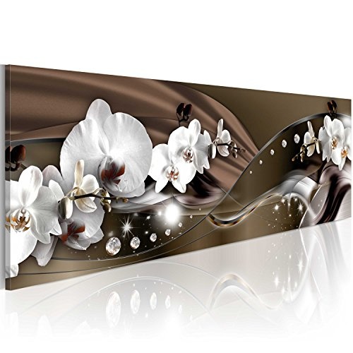 murando - Acrylglasbild Blumen 120x40 cm - Glasbilder - Wandbilder XXL - Wandbild - Bilder -Orchidee Diamant b-A-0072-k-c