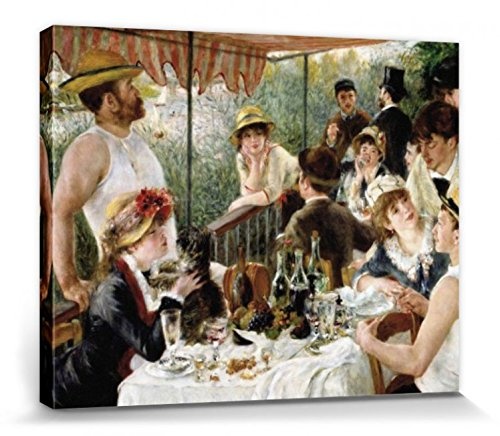 1art1 56309 Pierre Auguste Renoir - Das Frühstück Der Ruderer, 1880-1881 Poster Leinwandbild Auf Keilrahmen 50 x 40 cm