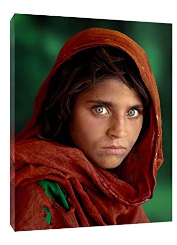 Leinwandbild, Motiv"afghanisches Mädchen", gerahmt, zur Dekoration, 30 x 20 inch (76x 50 cm) -18mm depth