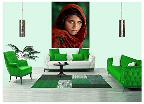 Leinwandbild, Motiv"afghanisches Mädchen", gerahmt, zur Dekoration, 30 x 20 inch (76x 50 cm) -18mm depth