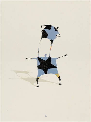 Posterlounge Leinwandbild 30 x 40 cm: Circus von Daniel Matzenbacher - fertiges Wandbild, Bild auf Keilrahmen, Fertigbild auf echter Leinwand, Leinwanddruck