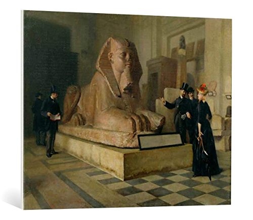 kunst für alle Leinwandbild: Guillaume Larrue Paris Louvre Ägypt ABT um 1885 Gem - hochwertiger Druck, Leinwand auf Keilrahmen, Bild fertig zum Aufhängen, 100x80 cm