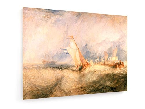 William Turner - Admiral Van Tromp kreuzt gegen den Wind - 100x75 cm - Leinwandbild auf Keilrahmen - Wand-Bild - Kunst, Gemälde, Foto, Bild auf Leinwand - Alte Meister/Museum