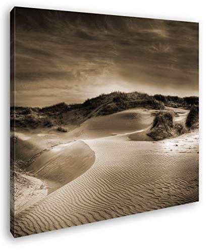 deyoli Zauberhafte Sanddünen Format: 70x70 Effekt: Sepia als Leinwandbild, Motiv fertig gerahmt auf Echtholzrahmen, Hochwertiger Digitaldruck mit Rahmen, Kein Poster oder Plakat