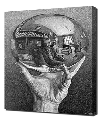 M.C. Escher - The House Of Four Winds - Art Leinwandbild - Kunstdrucke - Gemälde Wandbilder