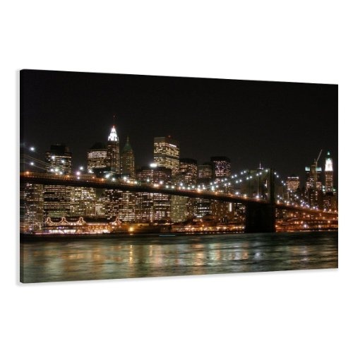 Visario Leinwandbilder 5008 Bild auf Leinwand New York, 120 x 80 cm