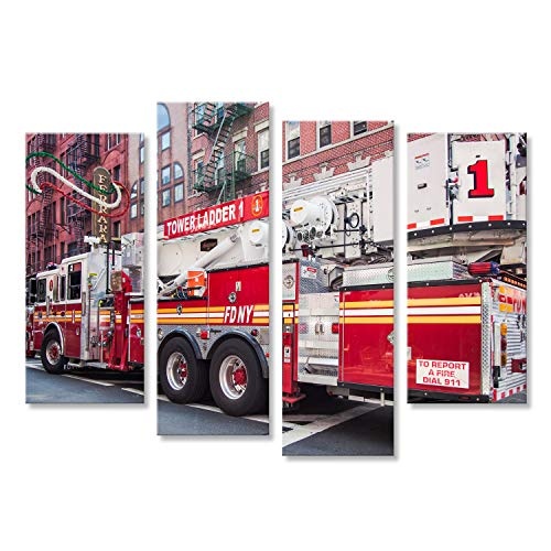 islandburner Bild Bilder auf Leinwand New York Fire Truck...
