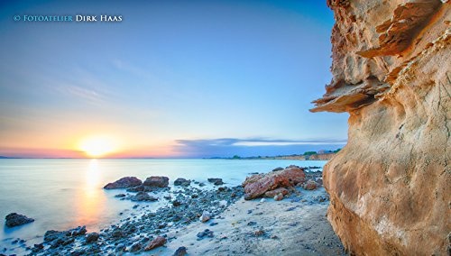 Fotoatelier Dirk Haas Premium Leinwandbild XXL - Natur - Landschaft - Bild - Sand - Kroatien - Sonne - Strand - Leinwand : 120 cm x 70 cm