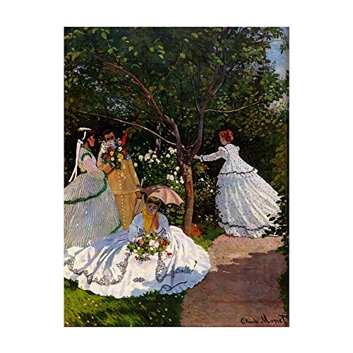 Leinwandbild Claude Monet Frauen im Garten - 50x70cm...