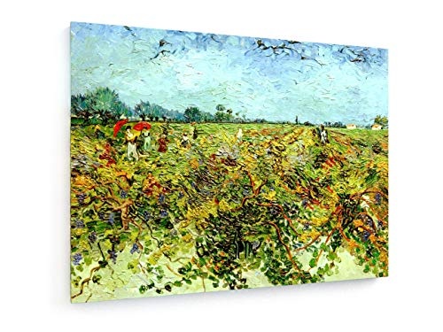 Vincent Van Gogh - Der grüne Weinberg - Malerei - 80x60 cm - Leinwandbild auf Keilrahmen - Wand-Bild - Kunst, Gemälde, Foto, Bild auf Leinwand - Alte Meister/Museum