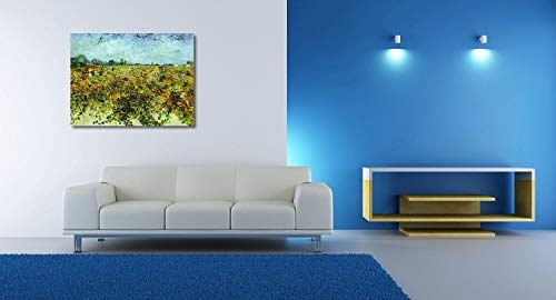 Vincent Van Gogh - Der grüne Weinberg - Malerei - 80x60 cm - Leinwandbild auf Keilrahmen - Wand-Bild - Kunst, Gemälde, Foto, Bild auf Leinwand - Alte Meister/Museum