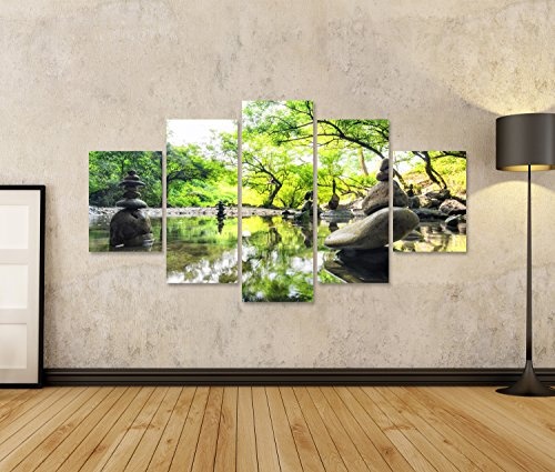 islandburner Bild Bilder auf Leinwand Zen Garten Japan Poster, Leinwandbild, Wandbilder