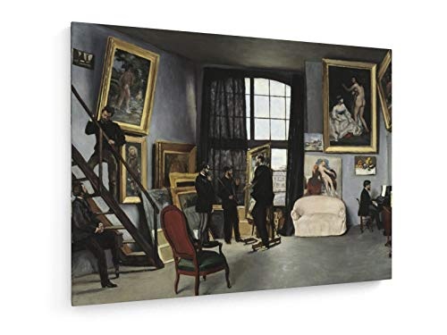 Frederic Bazille - Bazilles Werkstatt - Detail - 100x75 cm - Leinwandbild auf Keilrahmen - Wand-Bild - Kunst, Gemälde, Foto, Bild auf Leinwand - Alte Meister/Museum