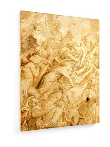 Rubens-Werkstatt, Kreuztragung - 60x80 cm - Leinwandbild auf Keilrahmen - Wand-Bild - Kunst, Gemälde, Foto, Bild auf Leinwand - Alte Meister/Museum