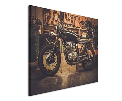 Fotoleinwand 120x80cm Kunstbilder - Vintage Motorrad in...