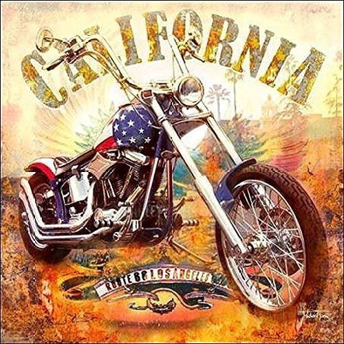 Keilrahmen-Bild - Michael Tarin: Harley California...