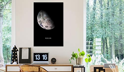murando - Bilder Mond Moon 40x60 cm Vlies Leinwandbild 1 TLG Kunstdruck modern Wandbilder XXL Wanddekoration Design Wand Bild - Sonnensystem n-C-0182-b-a