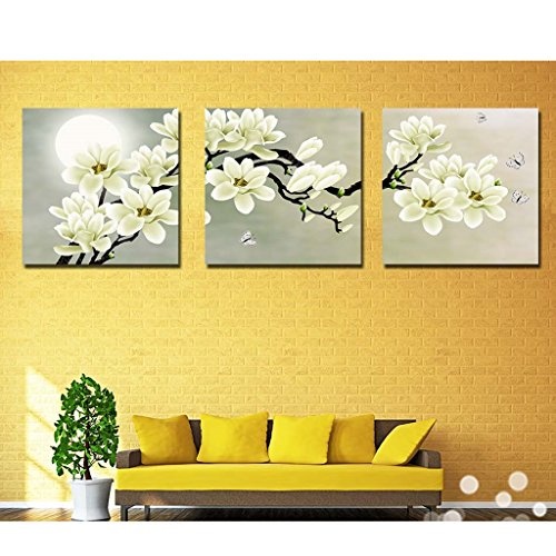 Baoblaze 3er-Set Wandbilder Kunstdruck Leinwand Bilder Set für Wohnzimmer Schlafzimmer Dekor -Orchidee