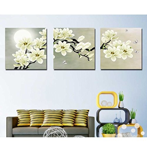 Baoblaze 3er-Set Wandbilder Kunstdruck Leinwand Bilder Set für Wohnzimmer Schlafzimmer Dekor -Orchidee