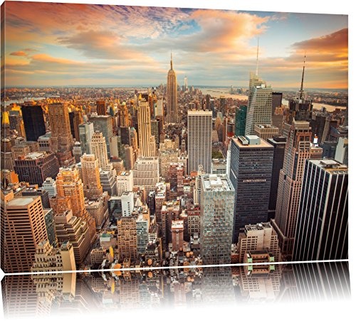 Skyline von New York Format: 120x80 auf Leinwand, XXL...