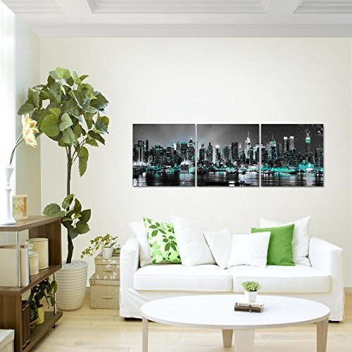 Runa Art Wandbild New York City Bilder 120 x 40 cm Vlies...