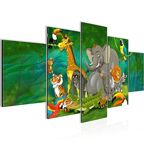Bilder Afrika Tiere Wandbild 150 x 75 cm Vlies - Leinwand...