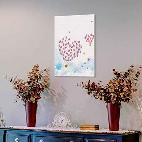 wfz17 DIY Fingerabdruck Gemälde Signature Gästebuch für Hochzeit Party Baby Dusche Einheitsgröße Heißluftballon