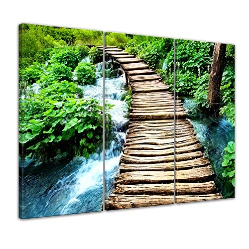 Wandbild - Brücke über einen Fluß - Bild...