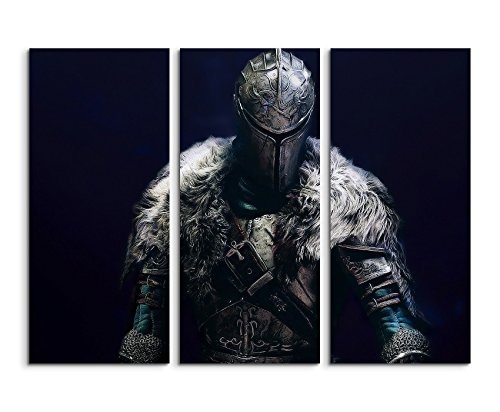 Leinwandbild 3 teilig Dark_Souls_II_3x90x40cm (Gesamt...