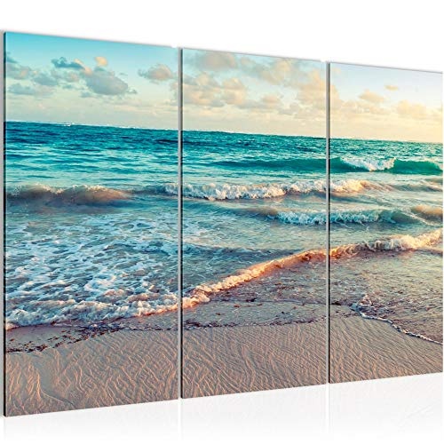 Bilder Meer Strand Wandbild 120 x 80 cm Vlies - Leinwand...