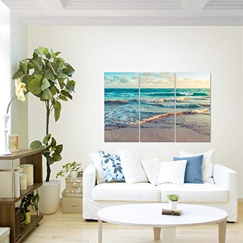 Bilder Meer Strand Wandbild 120 x 80 cm Vlies - Leinwand...