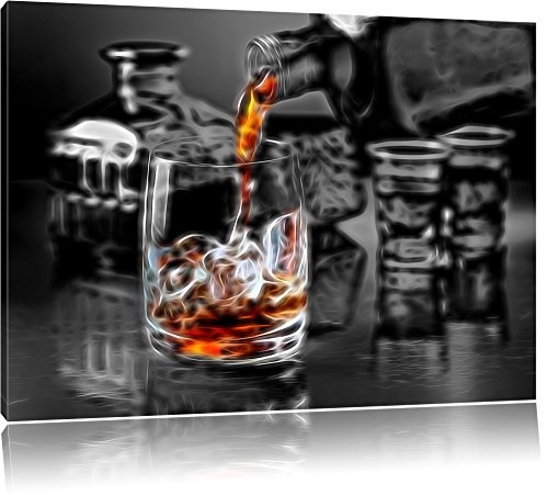 Alter guter Whiskey Format: 120x80 auf Leinwand, XXL...