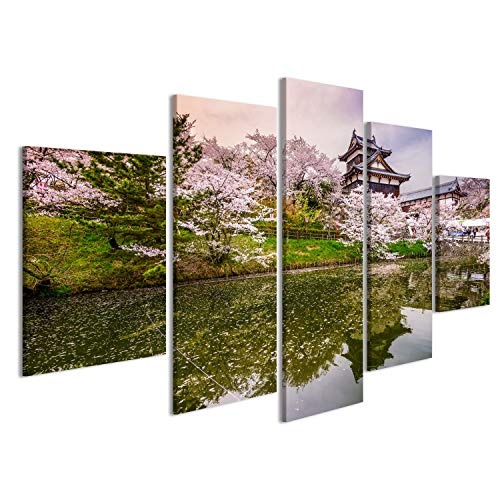 islandburner Bild auf Leinwand Nara, Japan bei Koriyama-Schloss im Frühjahr Wandbild, Poster, Leinwandbild IFA-MFP