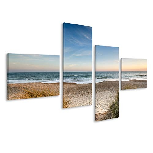islandburner Bild Bilder auf Leinwand Strand Meer Sand Nordsee Poster, Leinwandbild, Wandbilder