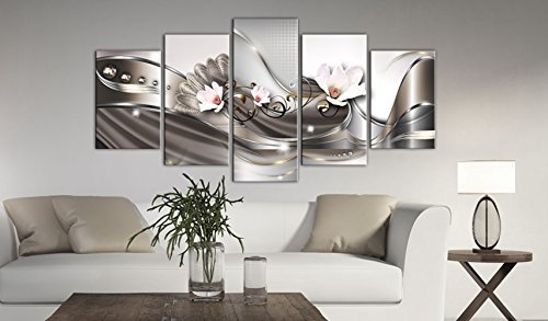 murando - Bilder 200x100 cm Vlies Leinwandbild 5 TLG Kunstdruck modern Wandbilder XXL Wanddekoration Design Wand Bild - Blumen Orchidee Abstrakt b-A-0073-b-p