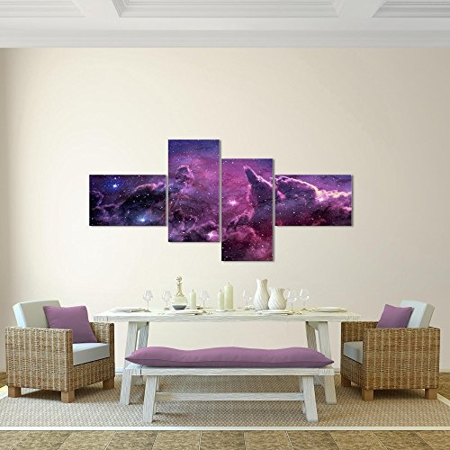 Bilder Galaxy Sterne Wandbild 200 x 100 cm Vlies -...