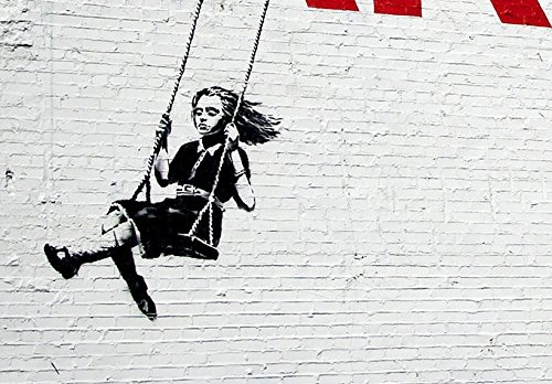 murando - Bilder 40x40 cm Vlies Leinwandbild 4 Teilig Kunstdruck modern Wandbilder XXL Wanddekoration Design Wand Bild - Banksy 020115-6
