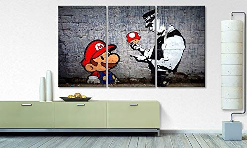 WandbilderXXL® Gedrucktes Leinwandbild Caught Mario...