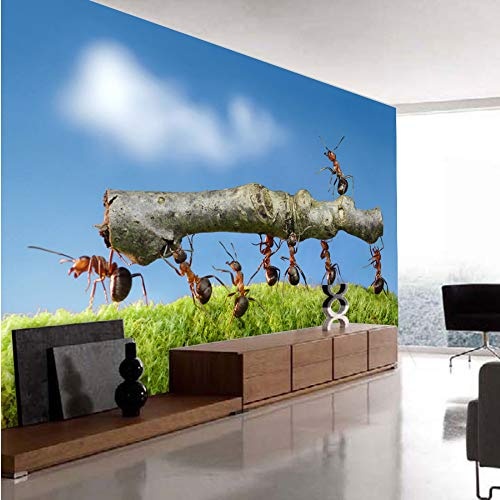 Xbwy Ameisen Team Work Animal Blue Sky 3D Wallpaper Für Wände 3 D Wohnzimmer Hintergrund Tapeten Wandbild Rollenpapier-400X280Cm