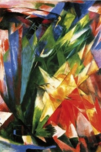 1art1 57251 Franz Marc - Die Vögel, 1914 Leinwandbild Auf Keilrahmen 120 x 80 cm