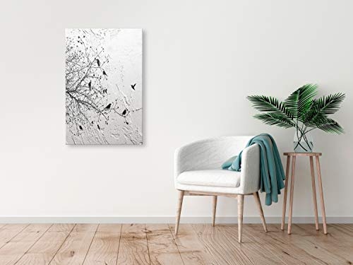 murando - Bilder Natur 20x30 cm Vlies Leinwandbild 1 TLG Kunstdruck modern Wandbilder Wanddekoration Design Wand Bild - Baum Vogel Beton b-C-0311-b-a