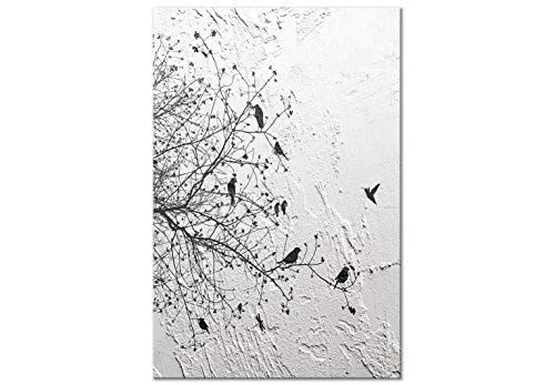 murando - Bilder Natur 20x30 cm Vlies Leinwandbild 1 TLG Kunstdruck modern Wandbilder Wanddekoration Design Wand Bild - Baum Vogel Beton b-C-0311-b-a