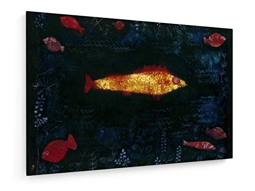 Paul Klee - Der Goldene Fisch - 1925-30x20 cm - Leinwandbild auf Keilrahmen - Wand-Bild - Kunst, Gemälde, Foto, Bild auf Leinwand - Alte Meister/Museum