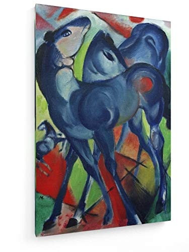 Franz Marc - Die blauen Fohlen - 1913-40x60 cm -...