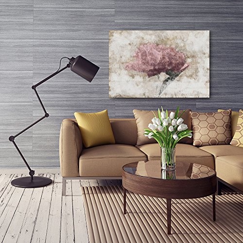 Feeby. Wandbild - 1 Teilig - 80x120 cm, Leinwand Bild Leinwandbilder Bilder Wandbilder Kunstdruck, ROSA, VINTAGE