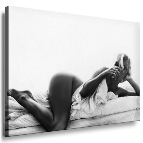 Kunstdruck "Marilyn Monroe" / Bild 100x70cm / Leinwandbild fertig auf Keilrahmen / Leinwandbilder, Wandbilder, Poster, Pop Art Gemälde, Kunst - Deko Bilder
