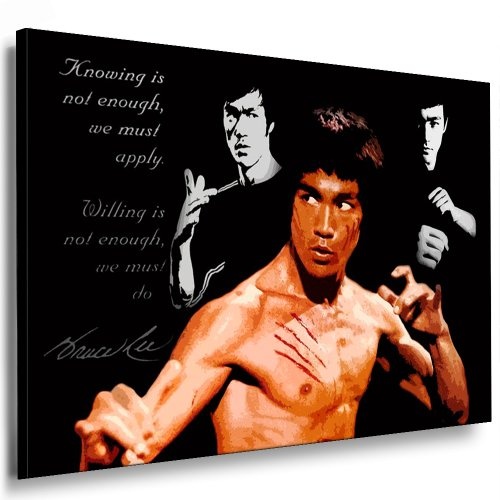 Bild auf Leinwand "Bruce Lee" Pop Art Bild...