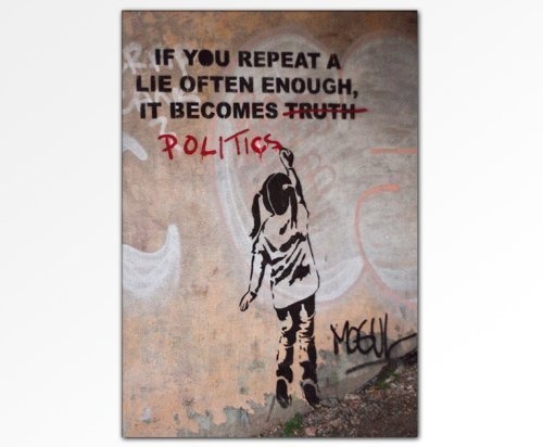 Banksy Wandbild - Leinwandbild 100x70cm k. Poster ! Bild...